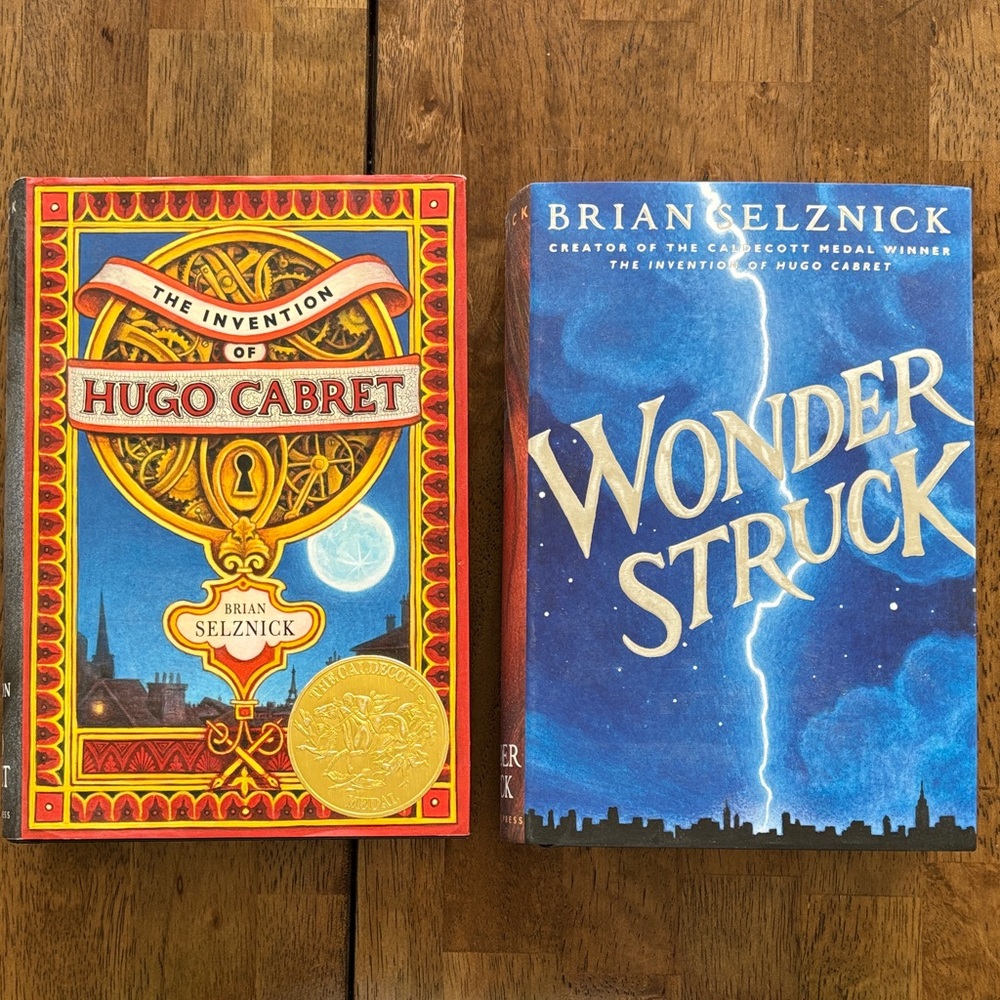 Hardback “The Invention of Hugo Cabret” and “Wonderstruck”